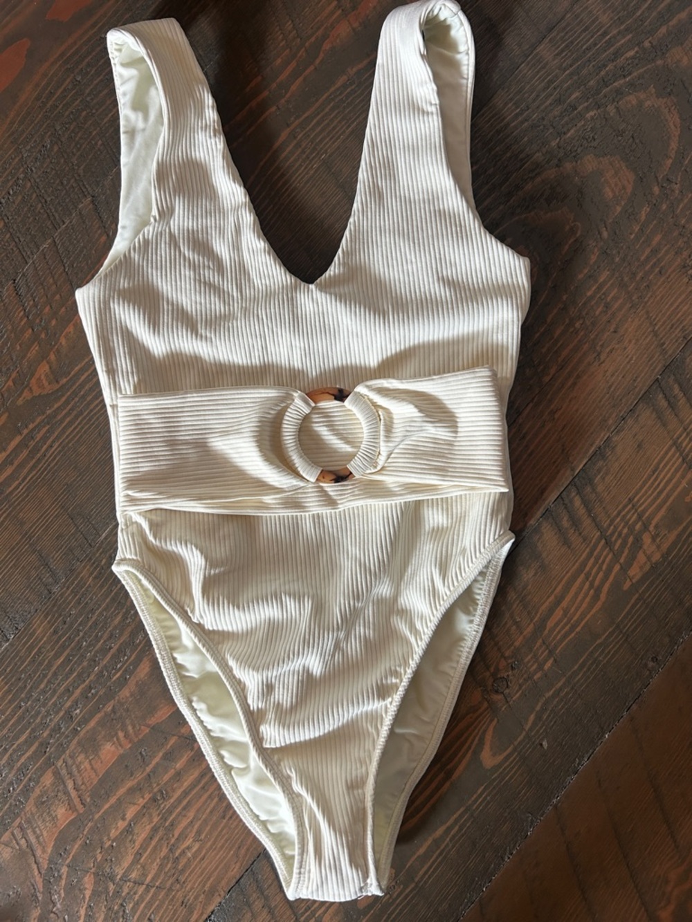 Montce Cream One-Piece Swimsuit
